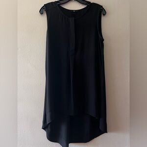 H&M Black Sleeveless High-Low Tunic